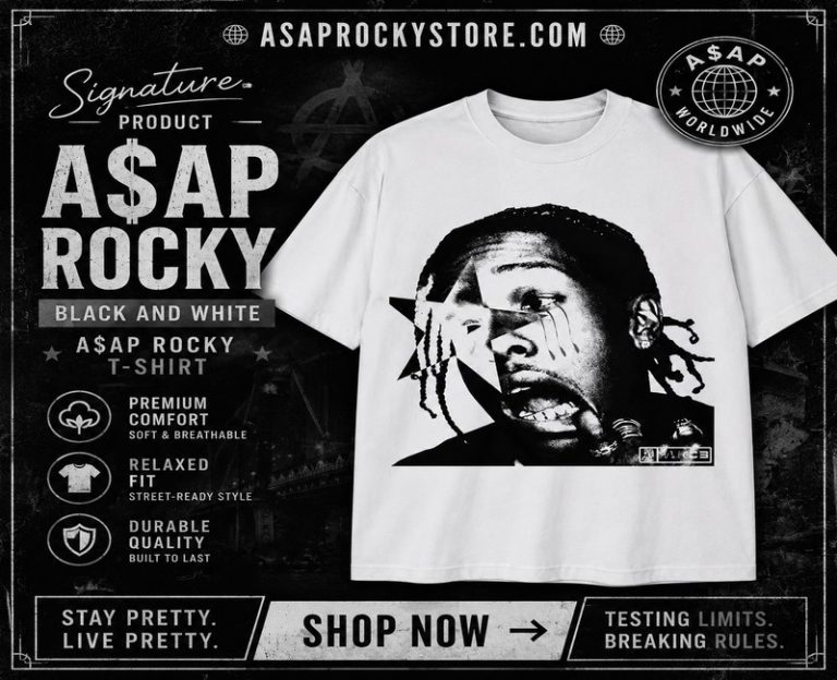 Premium Asap Rocky MerchOfficial Merch Exclusive Rap Star Collection